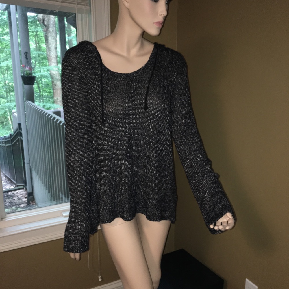 Light black and white hoodie